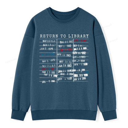 Pagewing Return To Library Unisex Classic Sweatshirt