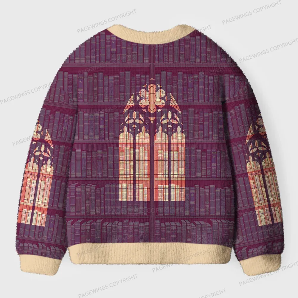 Pagewings Library Unisex Ugly Cardigan Sweaters