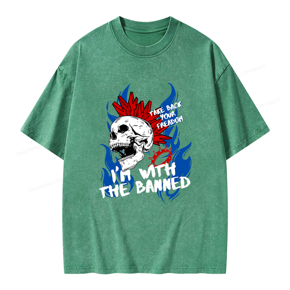 Pagewings Take Back Your Freadom Unisex Washed T-shirt