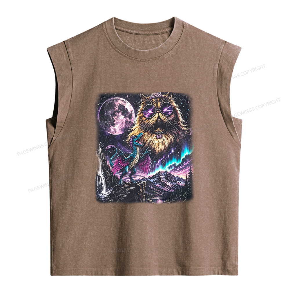 Pagewings Sci Fi Bookish Women's Washed Tank Top