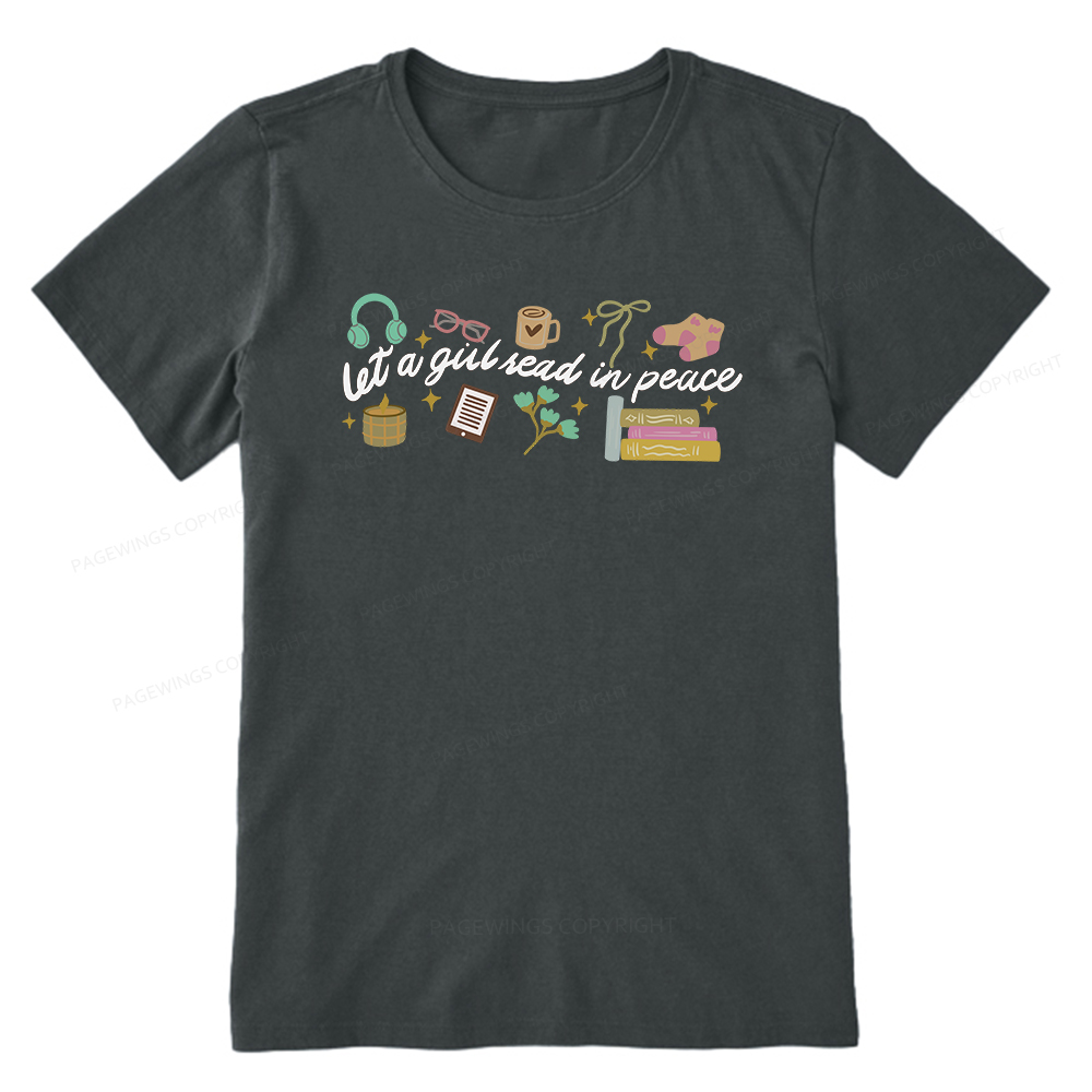 Pagewings Let a Girl Read in Peace Unisex Classic T-shirt