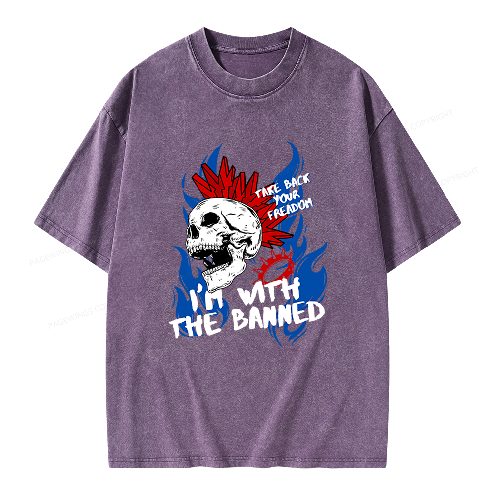 Pagewings Take Back Your Freadom Unisex Washed T-shirt
