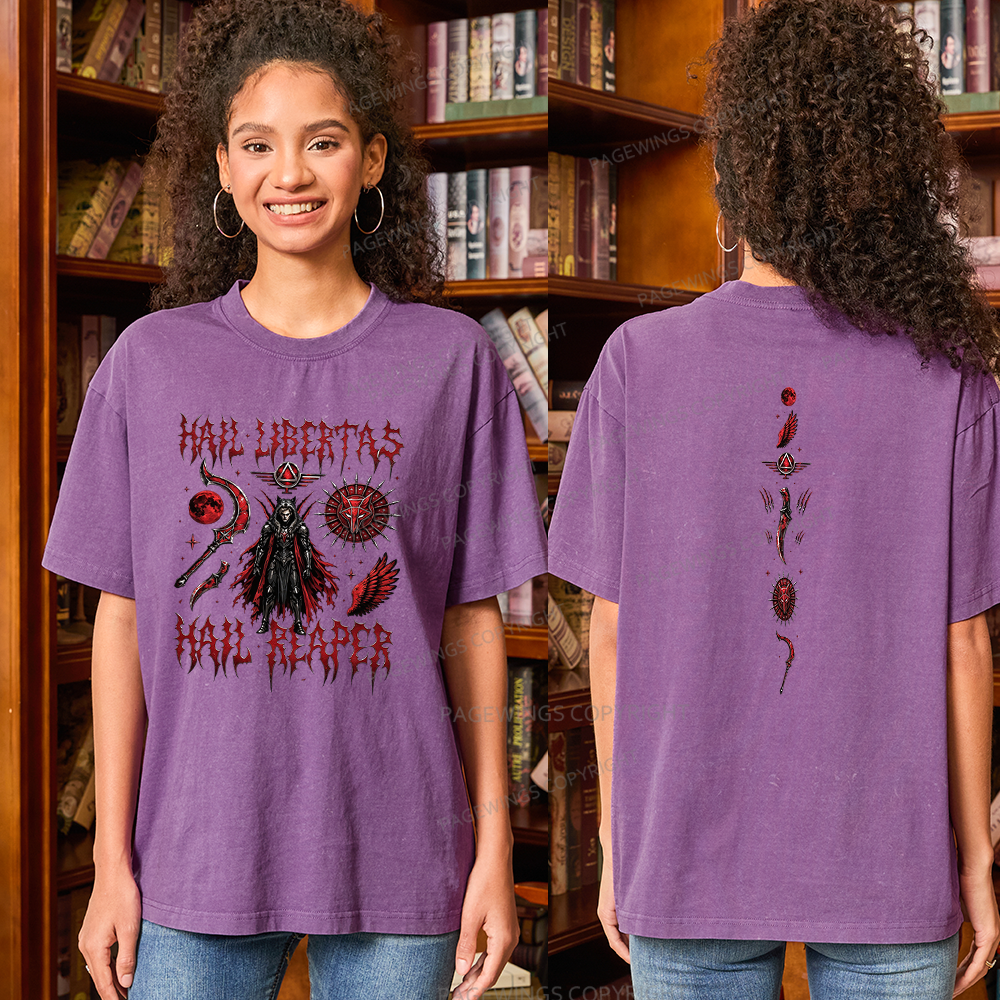 Pagewings Sci Fi Bookish Unisex Washed T-shirt