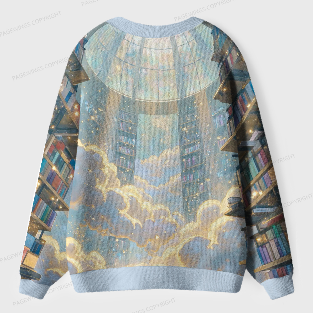 Pagewings Library Unisex Ugly Cardigan Sweaters