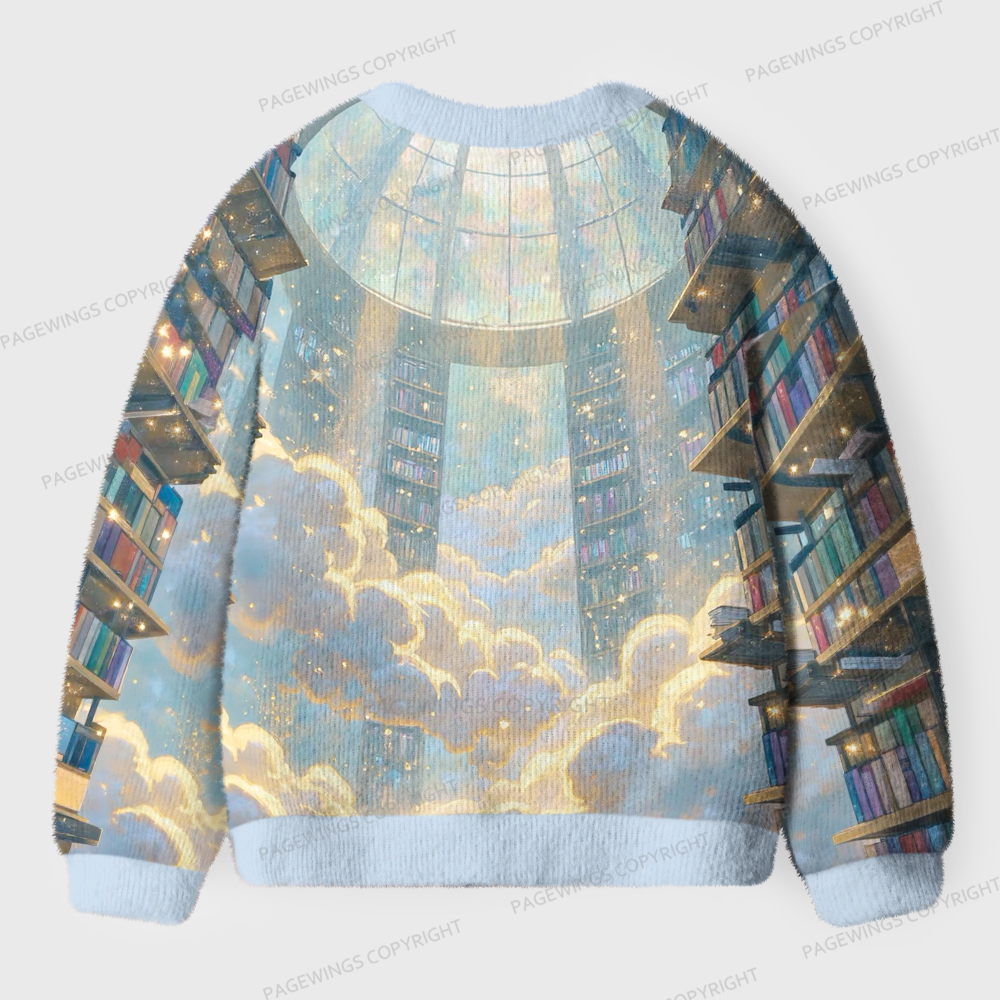 Pagewings Library Unisex Ugly Cardigan Sweaters
