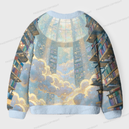 Pagewings Library Unisex Ugly Cardigan Sweaters