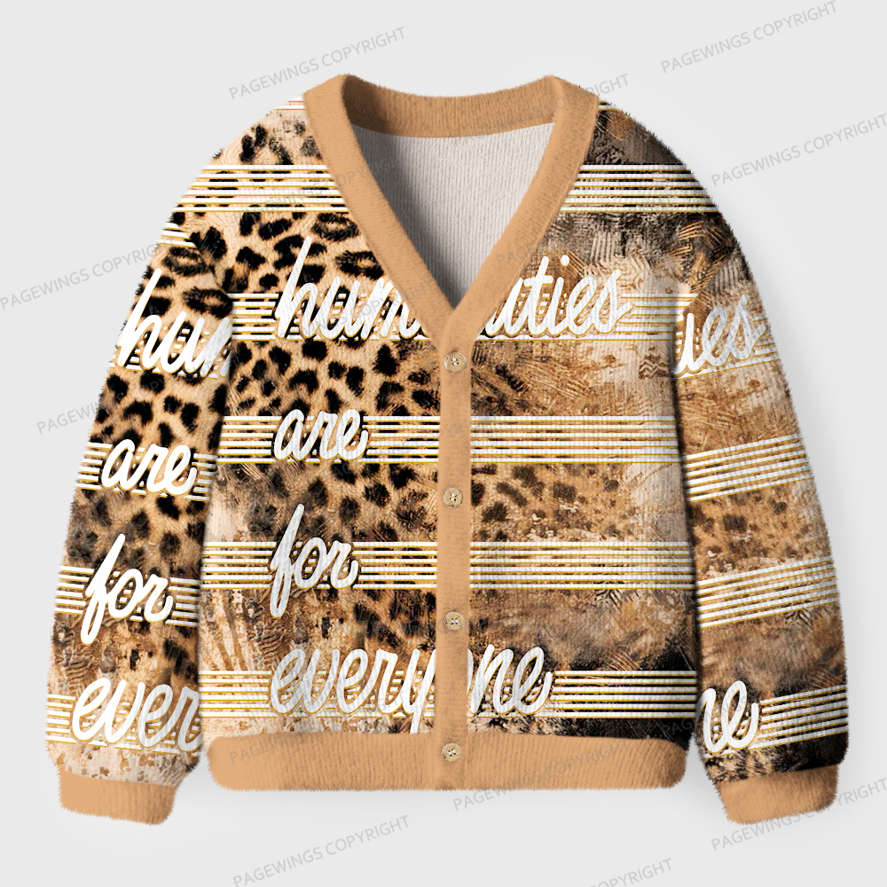 Pagewings Humanities Are For Everyone Unisex Ugly Cardigan Sweaters