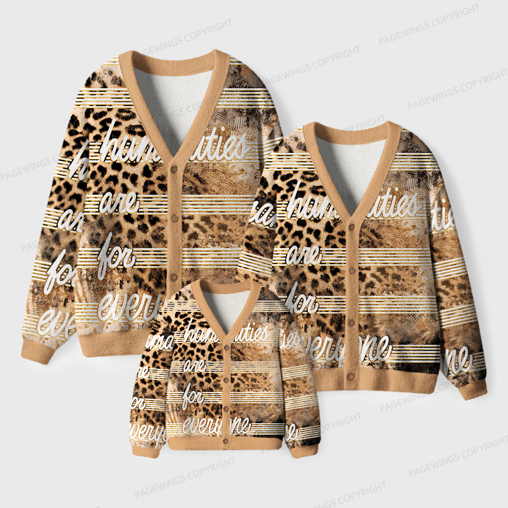 Pagewings Humanities Are For Everyone Unisex Ugly Cardigan Sweaters