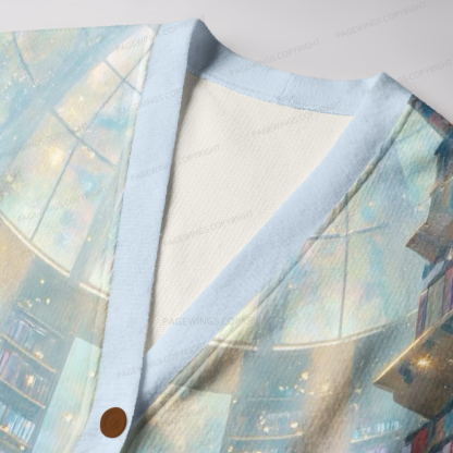 Pagewings Library Unisex Ugly Cardigan Sweaters