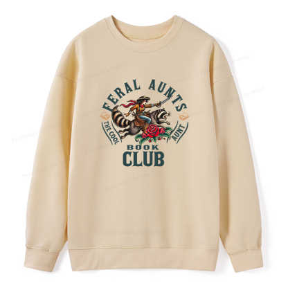 Pagewings Feral Aunt Social Book Club Unisex Classic Sweatshirt