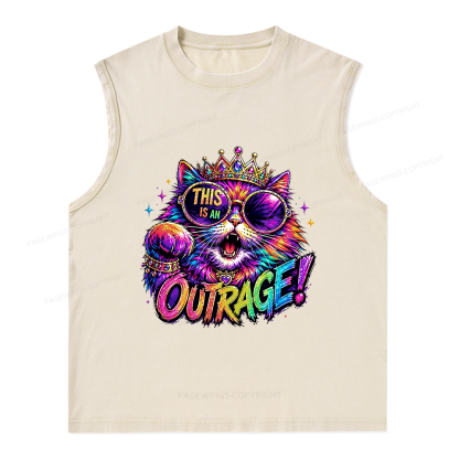 Pagewings Sci-Fi Book Lover Unisex Washed Tank Top