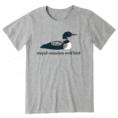 Pagewings Stupid Canadian Wolf Bird Unisex Classic T-shirt