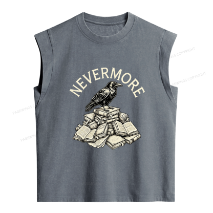 Pagewings Nevermore Women's Washed Tank Top