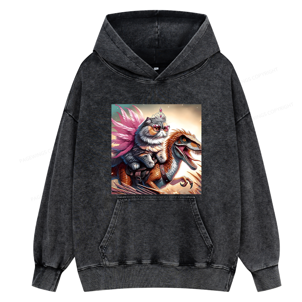 Pagewings Dungeon Crawler Unisex Washed Hoodie