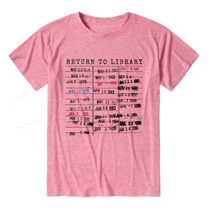 Pagewing Return To Library Unisex Heather T-Shirt