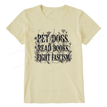Pagewings Anti Fascism Book Lover Unisex Classic T-shirt