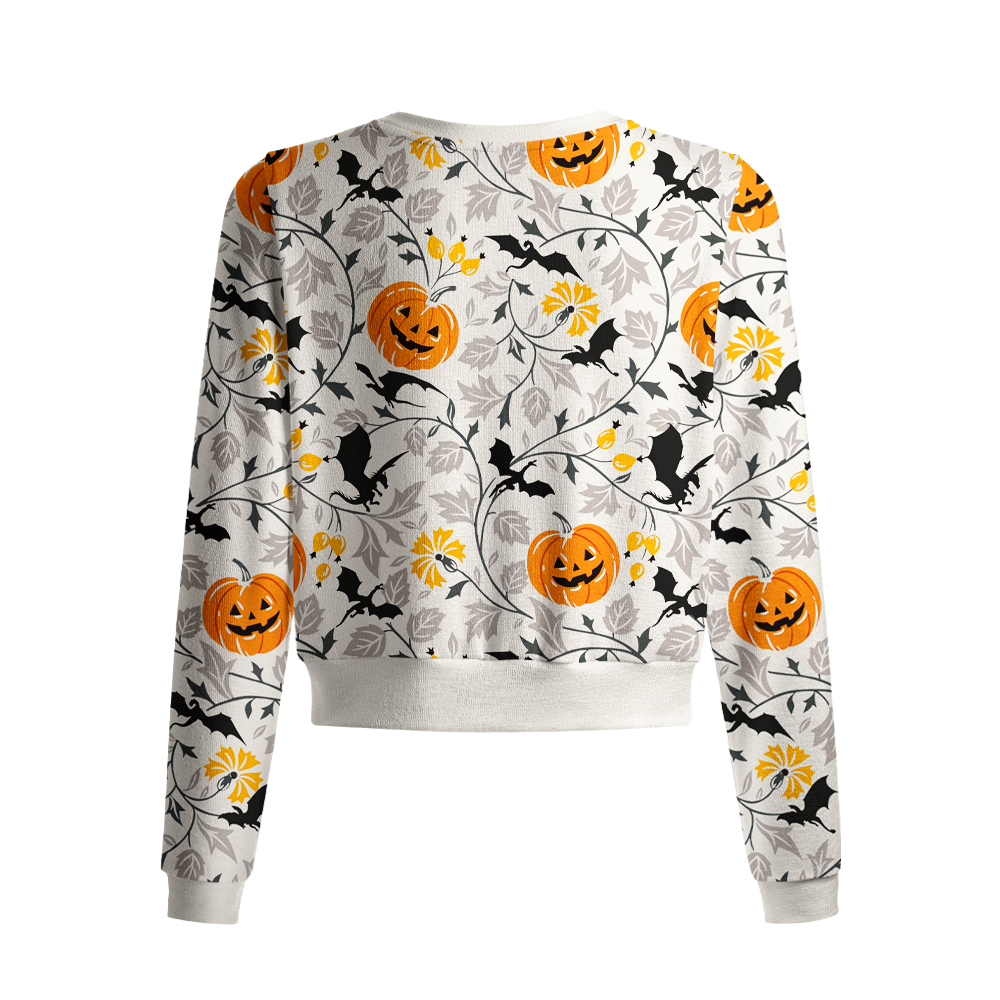 Pagewings Halloween Dragon Crew Neck Cardigan Sweaters