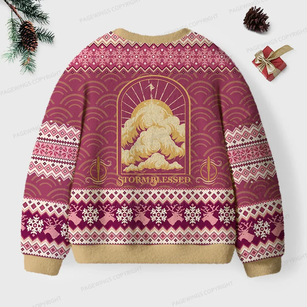 Pagewings Stormblessed Unisex Ugly Knit Sweatshirt