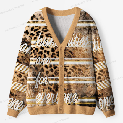 Pagewings Humanities Are For Everyone Unisex Ugly Cardigan Sweaters