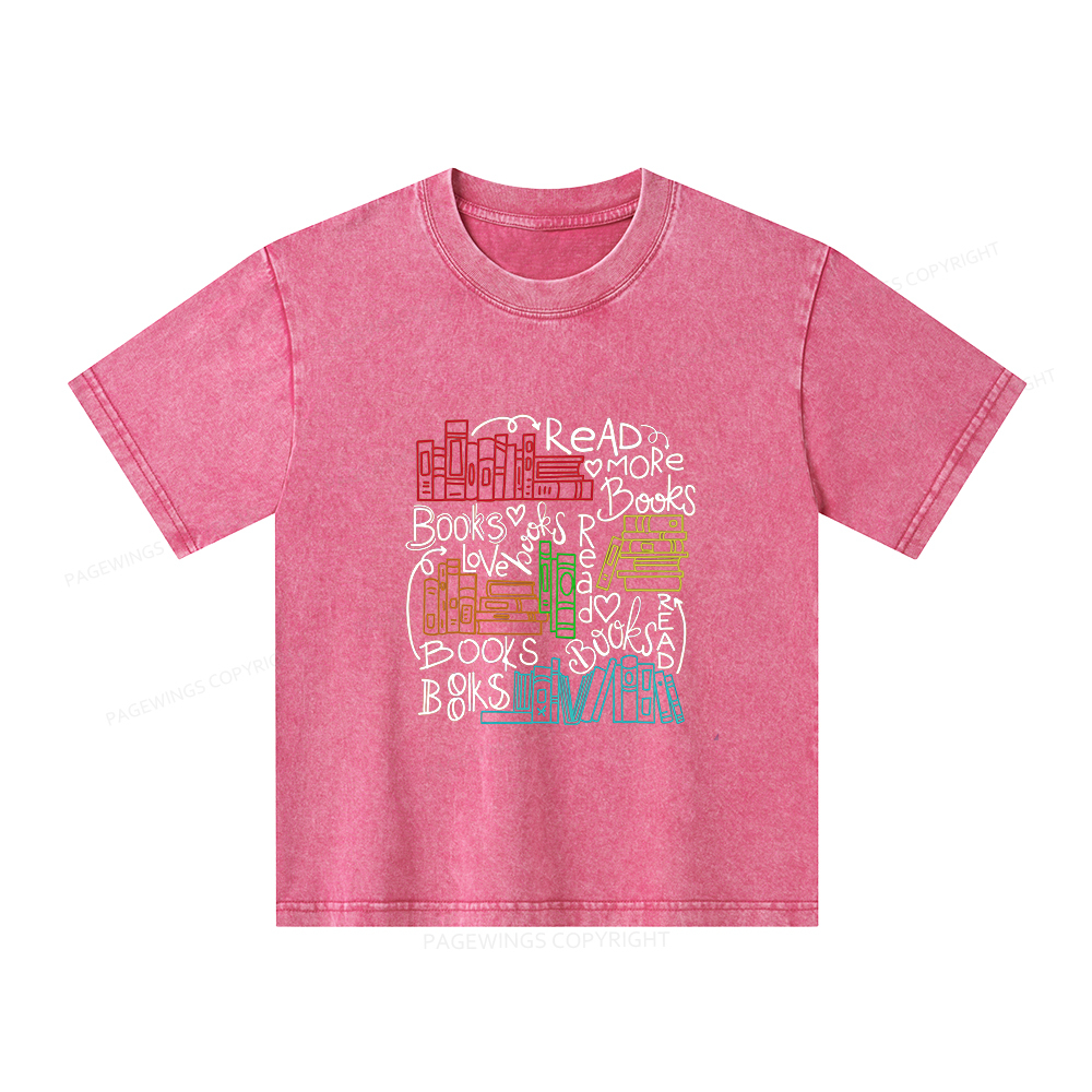 Pagewings Reading Week Shirt For Teachers & Read America Unisex Kids Washed T-shirt