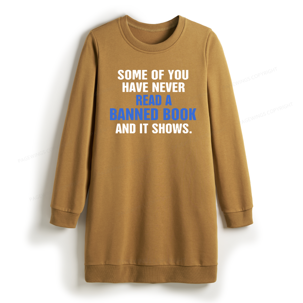 Pagewings Read Banned Books Sweatshirt Dress