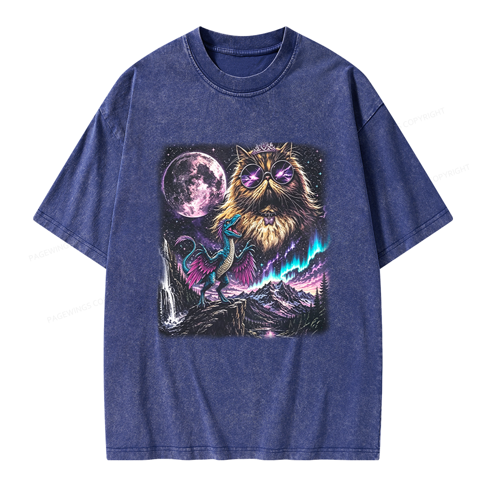 Pagewings Sci Fi Books Lover Unisex Washed T-shirt