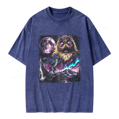 Pagewings Sci Fi Books Lover Unisex Washed T-shirt