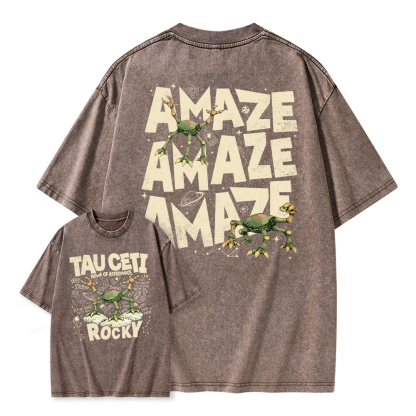 Pagewings Rocky Tau Ceti Home of Astrophage Unisex Washed T-shirt