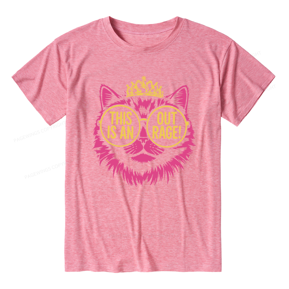 Pagewings This is an Outrage Unisex Heather T-Shirt