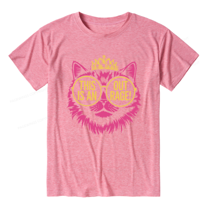 Pagewings This is an Outrage Unisex Heather T-Shirt