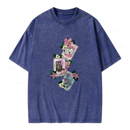 Pagewings Sci Fi Bookish Unisex Washed T-shirt