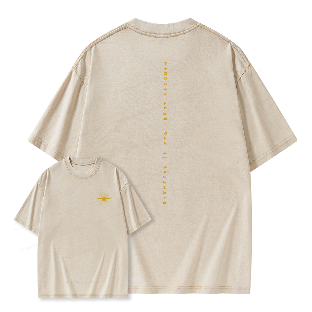 Pagewings Through Love All Is Possible Unisex Washed T-shirt