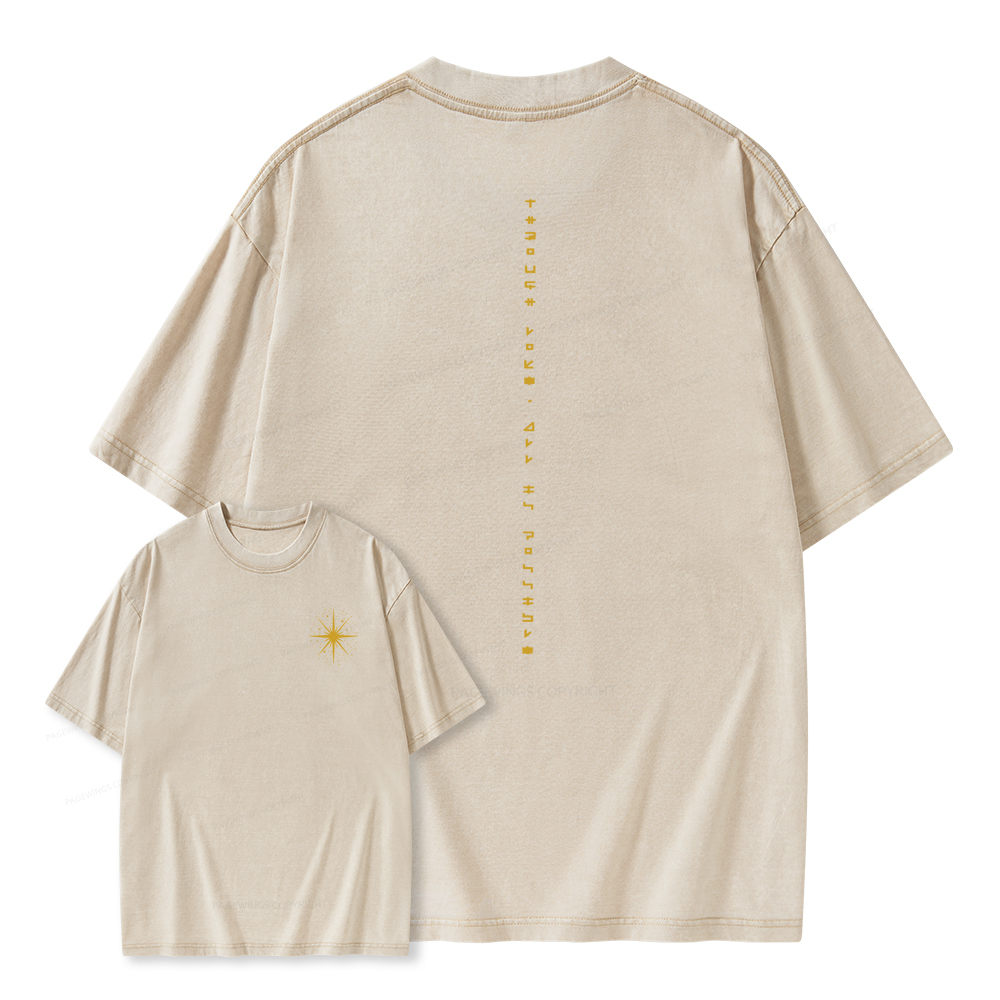 Pagewings Through Love All Is Possible Unisex Washed T-shirt