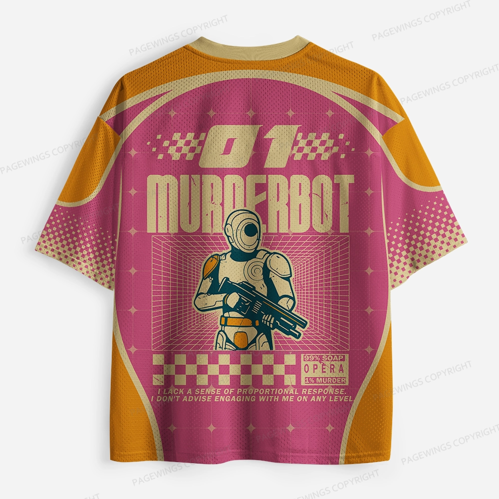 Pagewings Murderbot Unisex Mesh Jersey
