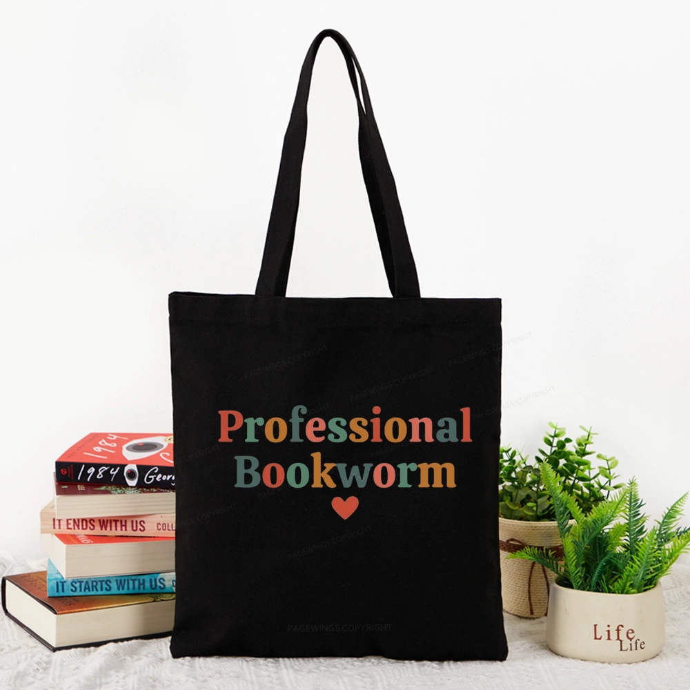 Pagewings Professional Bookworm Tote Bag