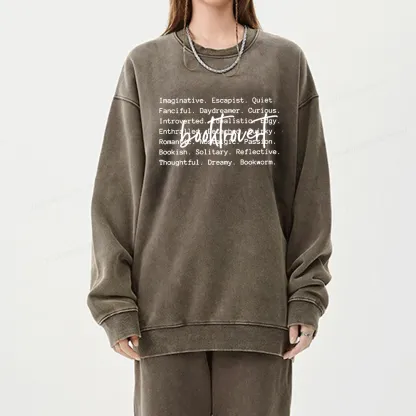 Pagewings  The Cozy Bookish Apparel You Can Dress Unisex Washed Sweatshirt