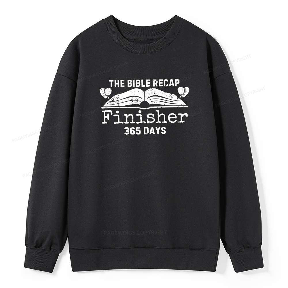 Pagewings The Bible Recap Finisher 365 Days Unisex Classic Sweatshirt