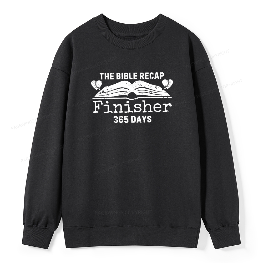 Pagewings The Bible Recap Finisher 365 Days Unisex Classic Sweatshirt
