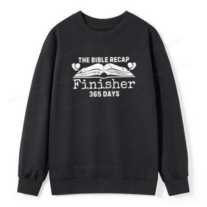 Pagewings The Bible Recap Finisher 365 Days Unisex Classic Sweatshirt