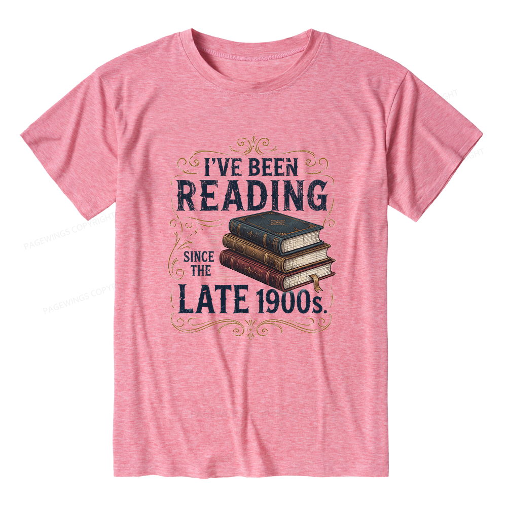 Pagewings Vintage Reading Since Late 1900s Unisex Heather T-Shirt