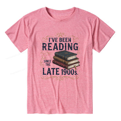 Pagewings Vintage Reading Since Late 1900s Unisex Heather T-Shirt