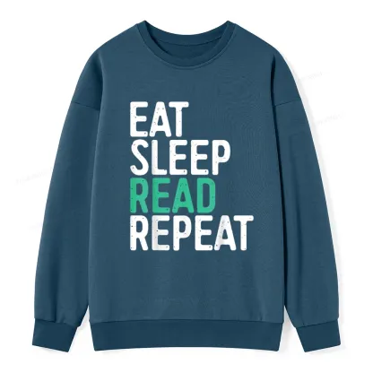 Pagewings Eat Sleep Read Repeat Unisex Classic Sweatshirt