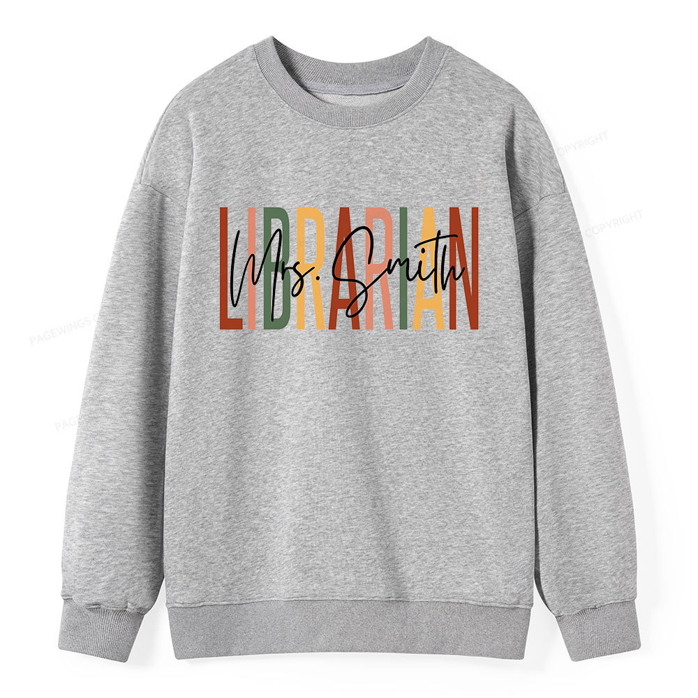 Pagewing Personalized Librarian Unisex Classic Sweatshirt