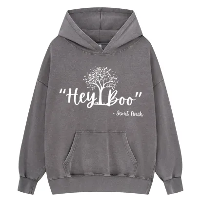 Pagewings To Kill a Mockingbird Unisex Washed Hoodie