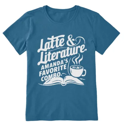 Pagewings Latte & Literature Amanda's Favorite Combo Unisex Classic T-shirt