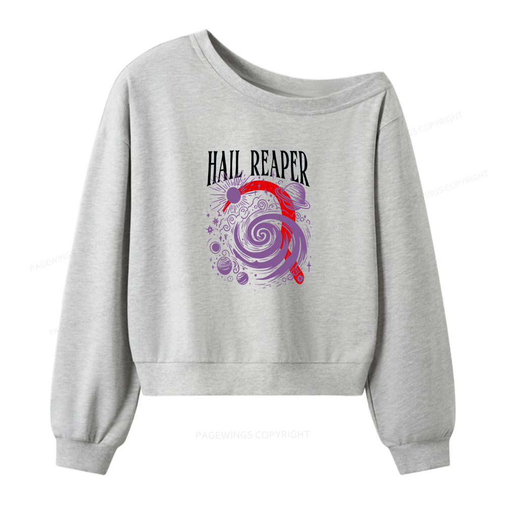 Pagewings Book lover Women Off Shoulder Sweatshirt