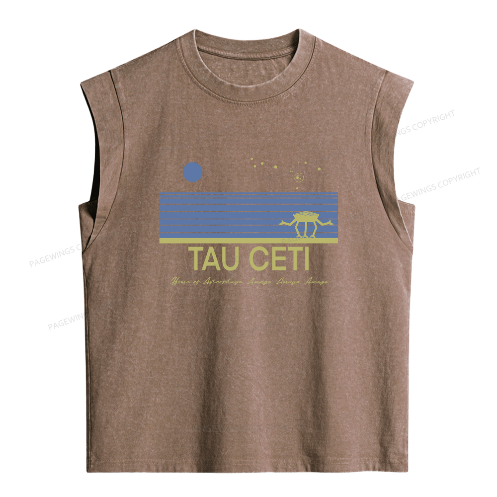 Pagewings Tau Ceti Women's Washed Tank Top