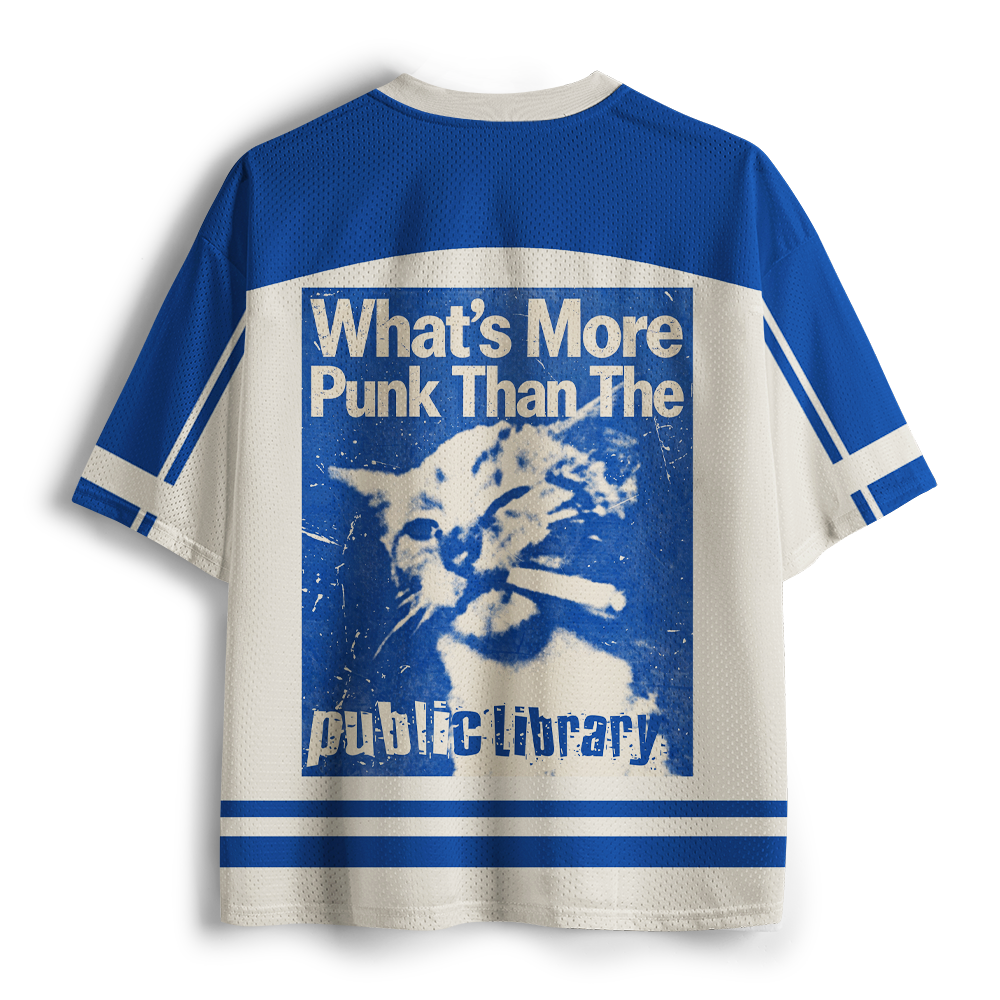 Pagewings What's More Punk Than The Public Library Unisex Mesh Jersey