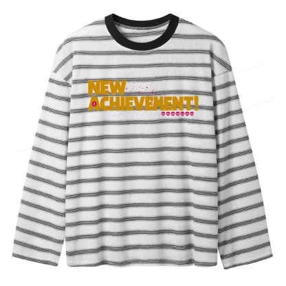 Pagewings New Achievement Unisex Striped Long Sleeve T-Shirt