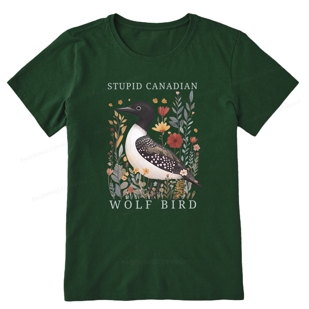 Pagewings Stupid Canadian Wolf Bird Unisex Classic T-shirt